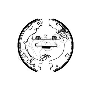 Stabdžių trinkelių komplektas, stovėjimo stabdis CIFAM 153-375K