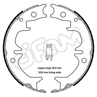 Stabdžių trinkelių komplektas, stovėjimo stabdis CIFAM 153-442
