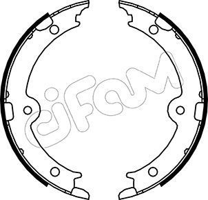Stabdžių trinkelių komplektas, stovėjimo stabdis CIFAM 153-449