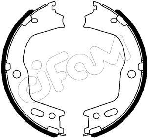Stabdžių trinkelių komplektas, stovėjimo stabdis CIFAM 153-497