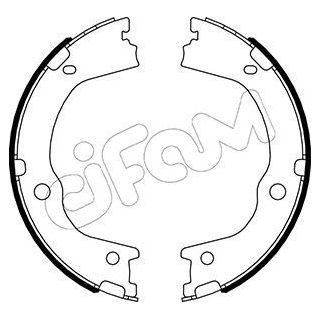 Stabdžių trinkelių komplektas, stovėjimo stabdis CIFAM 153-498