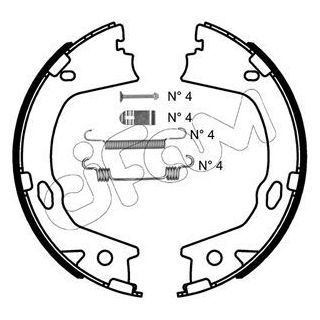 Stabdžių trinkelių komplektas, stovėjimo stabdis CIFAM 153-499K