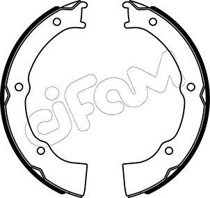 Stabdžių trinkelių komplektas, stovėjimo stabdis CIFAM 153-500