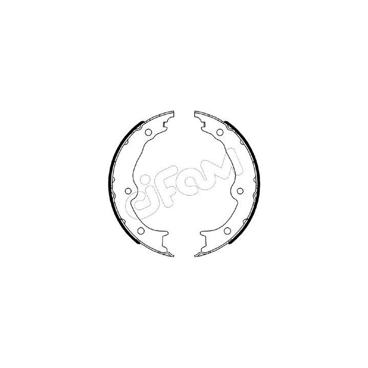 Stabdžių trinkelių komplektas, stovėjimo stabdis CIFAM 153-541