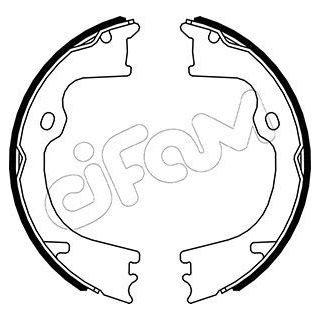 Stabdžių trinkelių komplektas, stovėjimo stabdis CIFAM 153-568