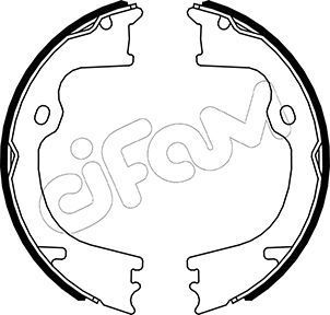 Stabdžių trinkelių komplektas, stovėjimo stabdis CIFAM 153-568