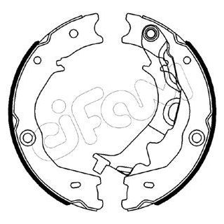 Stabdžių trinkelių komplektas, stovėjimo stabdis CIFAM 153-586
