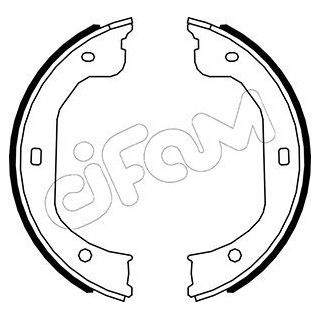 Stabdžių trinkelių komplektas, stovėjimo stabdis CIFAM 153-587