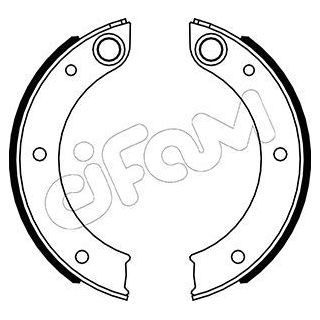Stabdžių trinkelių komplektas, stovėjimo stabdis CIFAM 153-620