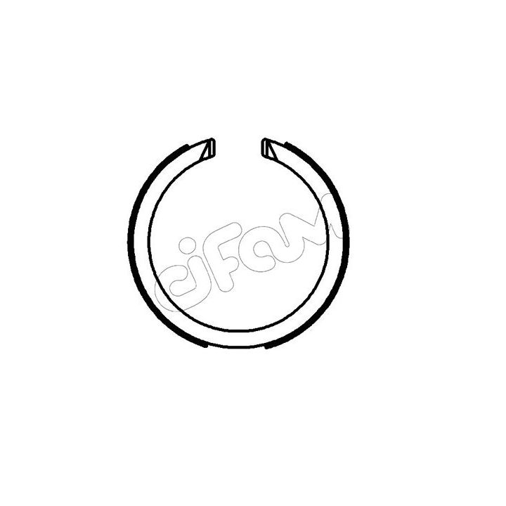 Stabdžių trinkelių komplektas, stovėjimo stabdis CIFAM 153-712