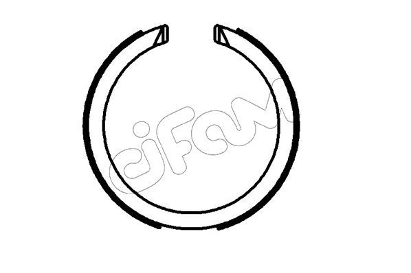 Stabdžių trinkelių komplektas, stovėjimo stabdis CIFAM 153-712