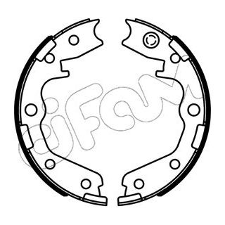 Stabdžių trinkelių komplektas, stovėjimo stabdis CIFAM 153-734