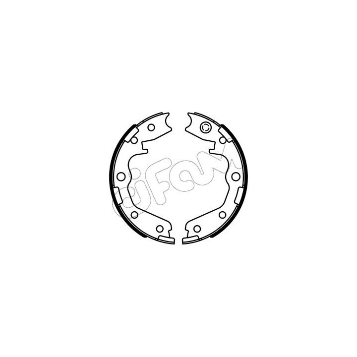 Stabdžių trinkelių komplektas, stovėjimo stabdis CIFAM 153-734