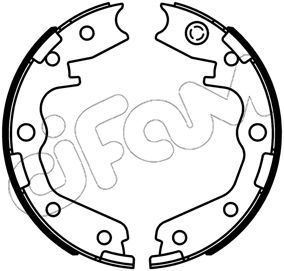 Stabdžių trinkelių komplektas, stovėjimo stabdis CIFAM 153-734