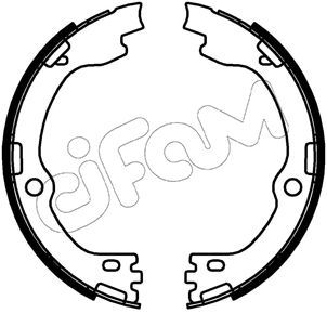 Stabdžių trinkelių komplektas, stovėjimo stabdis CIFAM 153-738