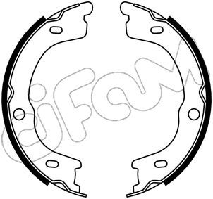 Stabdžių trinkelių komplektas, stovėjimo stabdis CIFAM 153-740