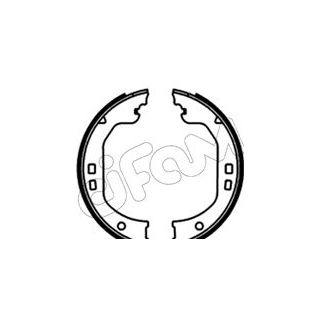 Stabdžių trinkelių komplektas, stovėjimo stabdis CIFAM 153-742