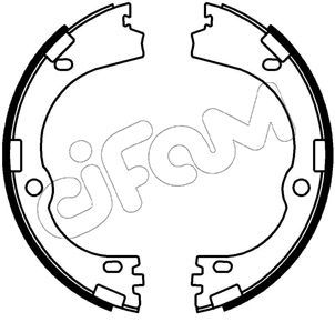 Stabdžių trinkelių komplektas, stovėjimo stabdis CIFAM 153-752