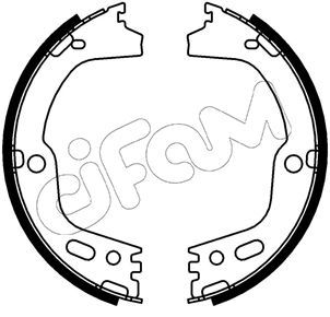 Stabdžių trinkelių komplektas, stovėjimo stabdis CIFAM 153-756