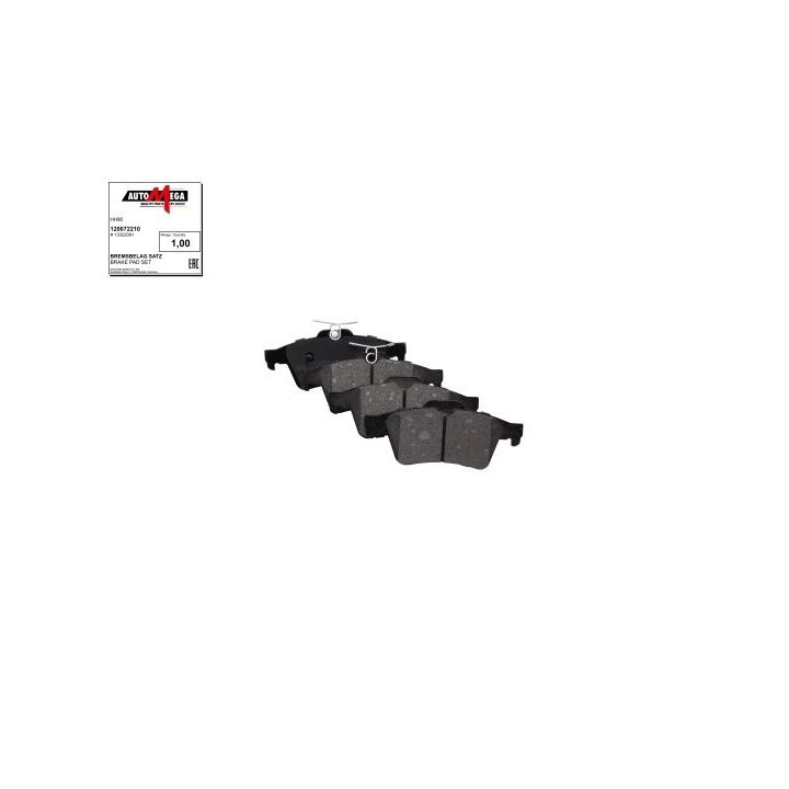 Stabdžių trinkelių rinkinys, diskinis stabdys AUTOMEGA 120072210