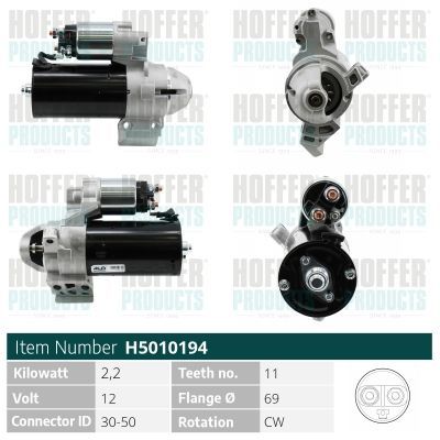 Starteris HOFFER H5010194