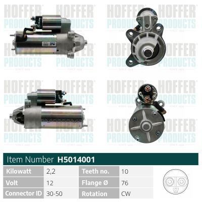 Starteris HOFFER H5014001