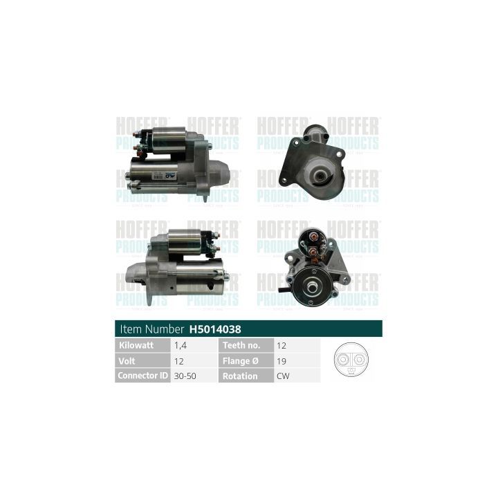 Starteris HOFFER H5014038