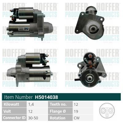 Starteris HOFFER H5014038