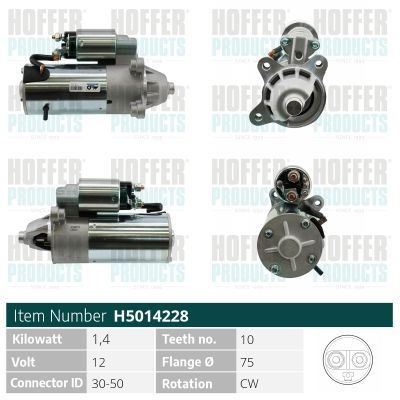 Starteris HOFFER H5014228