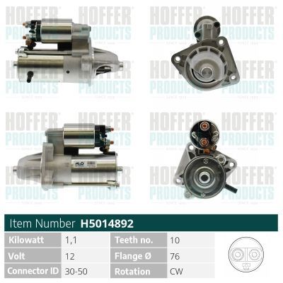 Starteris HOFFER H5014892