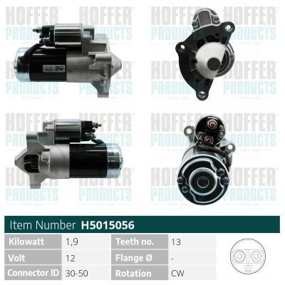 Starteris HOFFER H5015056