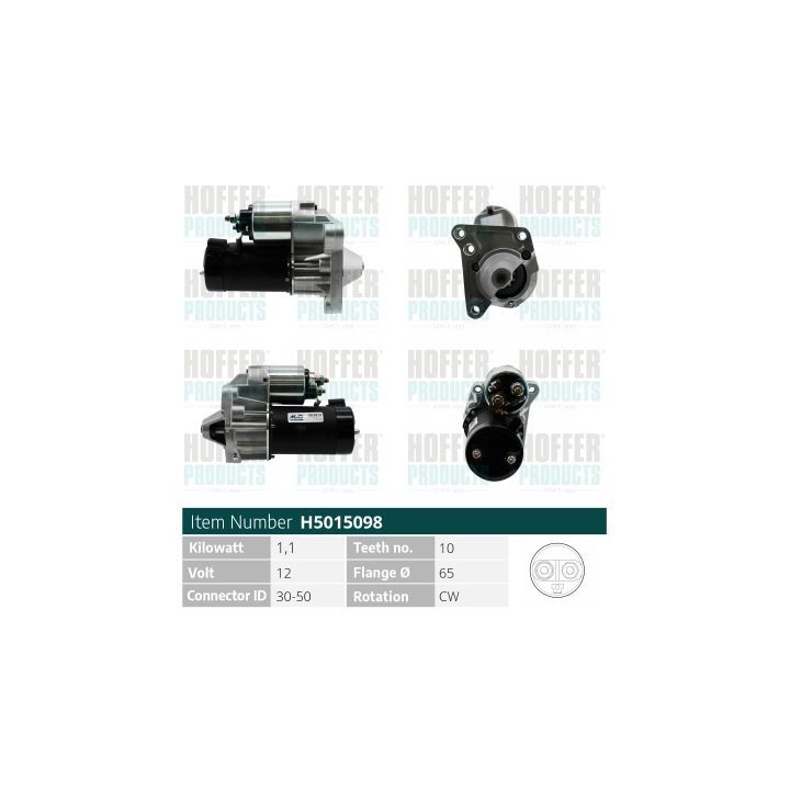 Starteris HOFFER H5015098