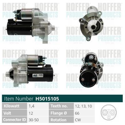 Starteris HOFFER H5015105