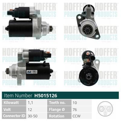 Starteris HOFFER H5015126