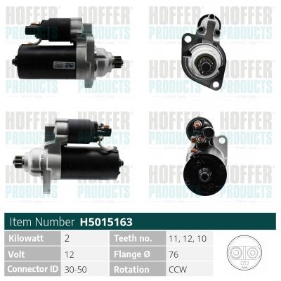 Starteris HOFFER H5015163
