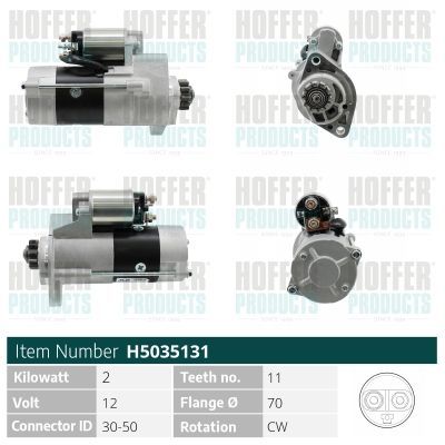 Starteris HOFFER H5035131