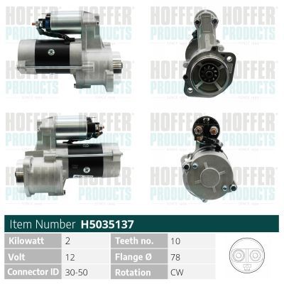 Starteris HOFFER H5035137