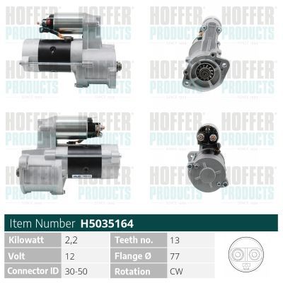 Starteris HOFFER H5035164