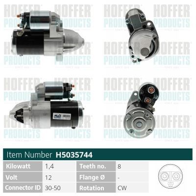 Starteris HOFFER H5035744