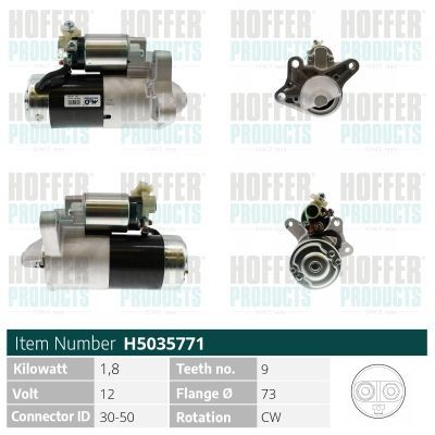 Starteris HOFFER H5035771