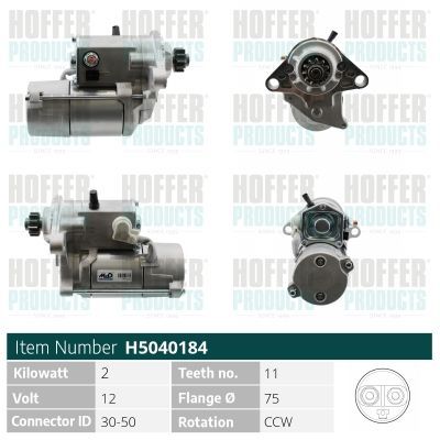 Starteris HOFFER H5040184