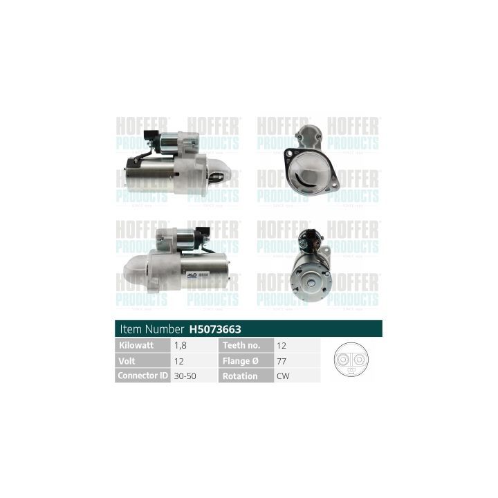 Starteris HOFFER H5073663