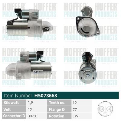 Starteris HOFFER H5073663