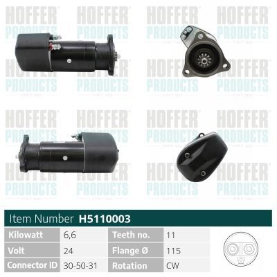 Starteris HOFFER H5110003