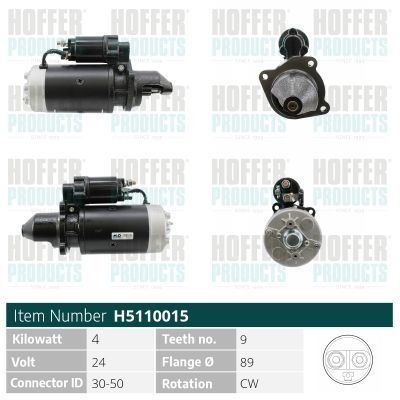 Starteris HOFFER H5110015