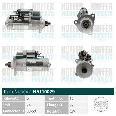 Starteris HOFFER H5110029
