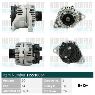 Kintamosios srovės generatorius HOFFER H5510051
