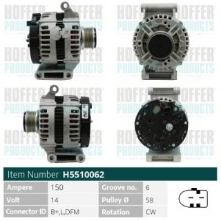 Kintamosios srovės generatorius HOFFER H5510062