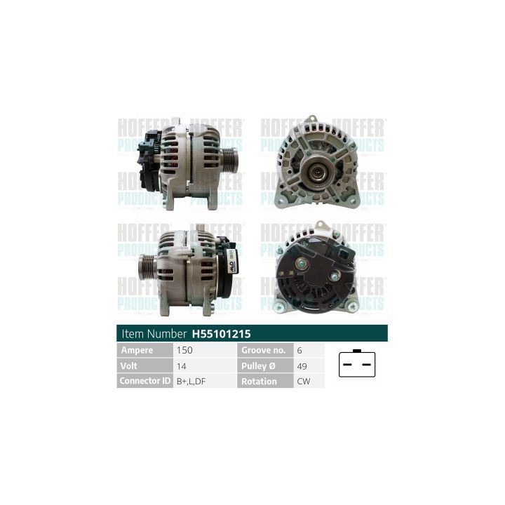 Kintamosios srovės generatorius HOFFER H55101215