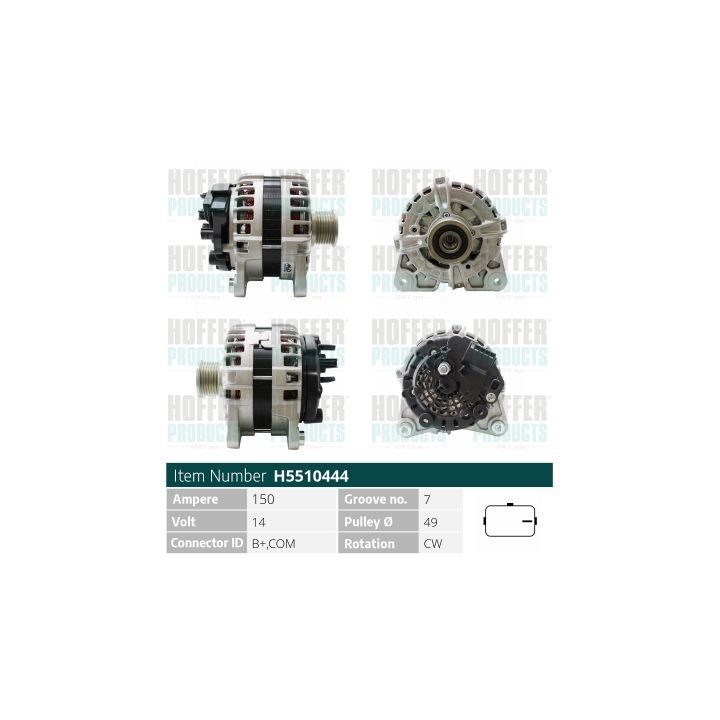 Kintamosios srovės generatorius HOFFER H5510444